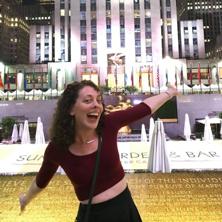 Photo of Kristen at 30 Rockefeller Plaza